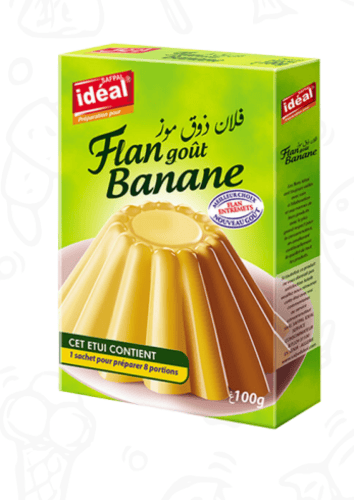 Idéal flan banane 100g