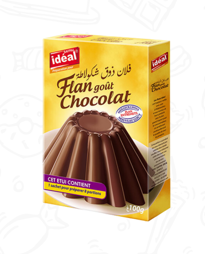 Idéal flan chocolat 100g