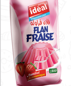 Idéal flan fraise 800g