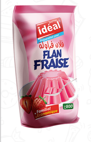 Idéal flan fraise 800g