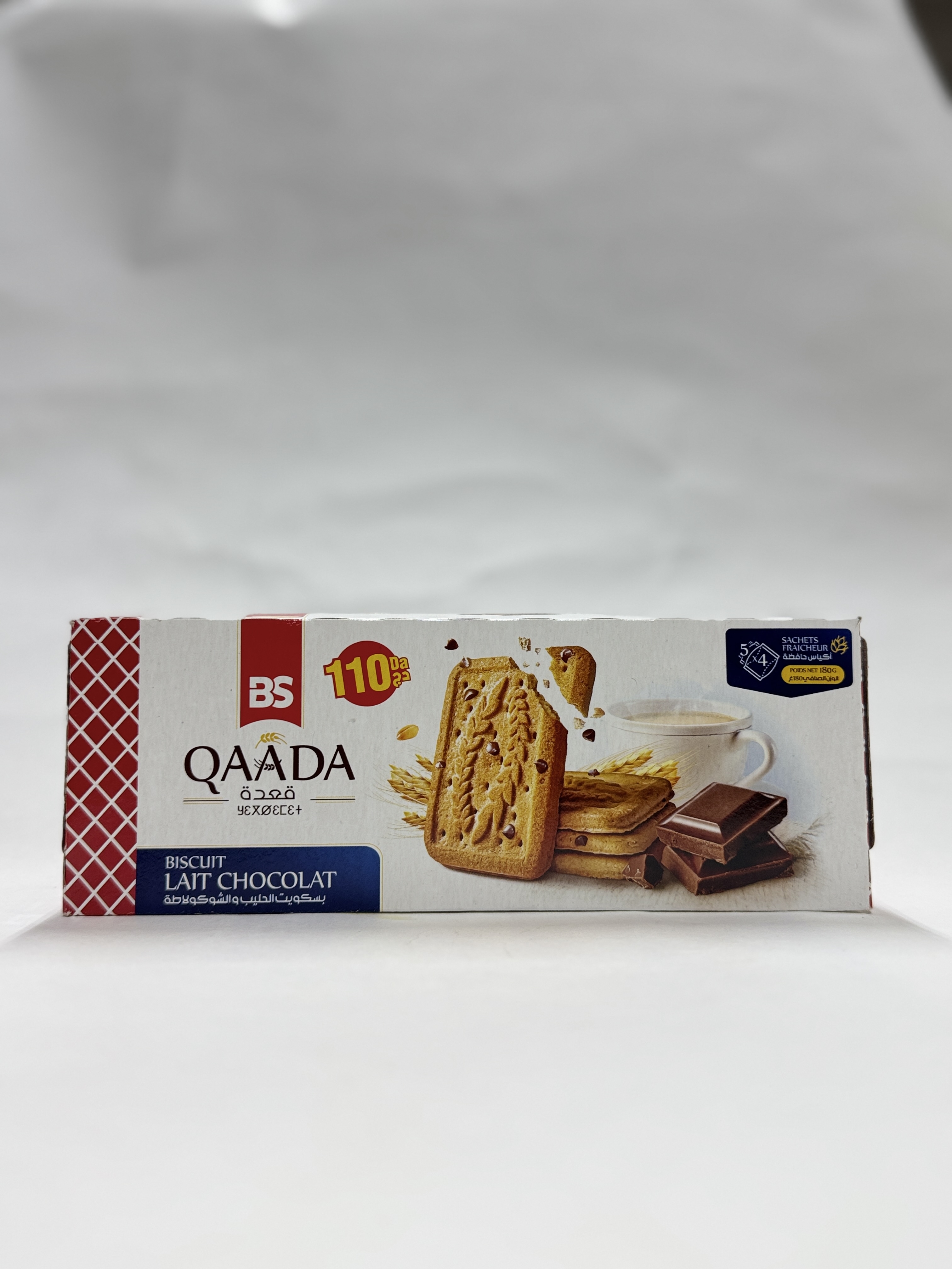 Qaada biscuit chocolat au lait