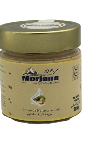 MORJANA Crème de noisette au lait 200g